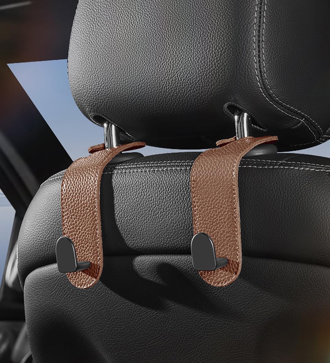 

Double Q Car Hooks, Set of 2 (Brown)