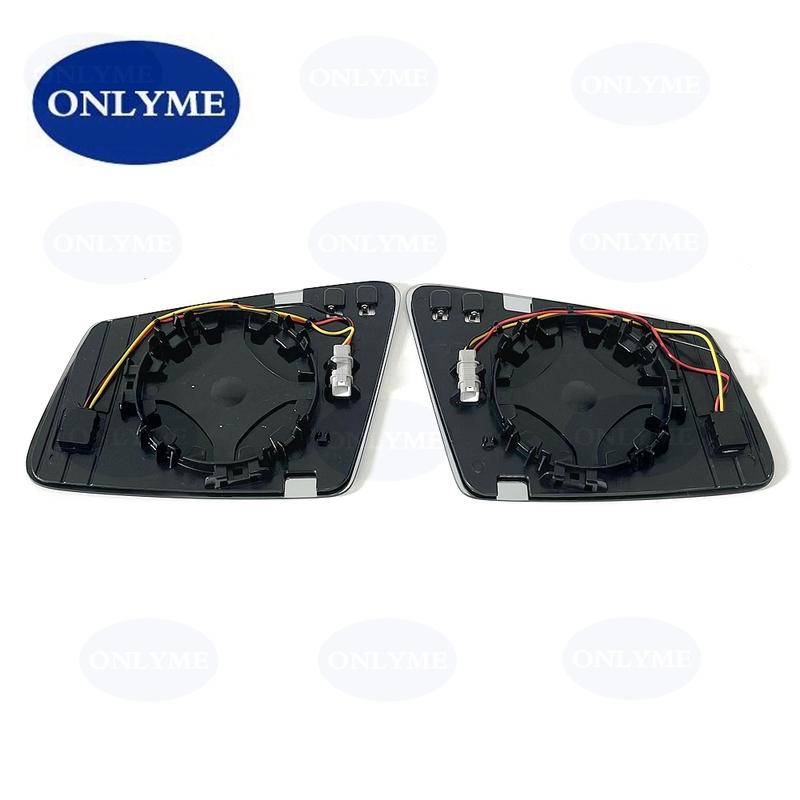 Car led warning blind spot heated mirror glass for MERCEDES BENZ A B C E S CLA CLS GLA GLK W117 W176 W204 W207 W212 W221 W246