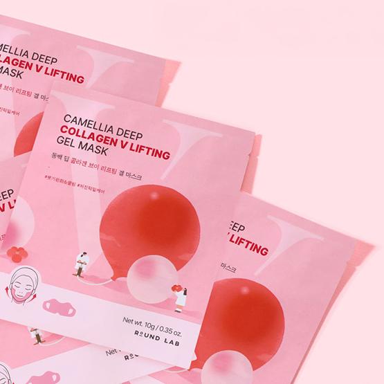 ROUND LAB Camellia Deep Collagen V Lifting Gel Mask 10g*4EA