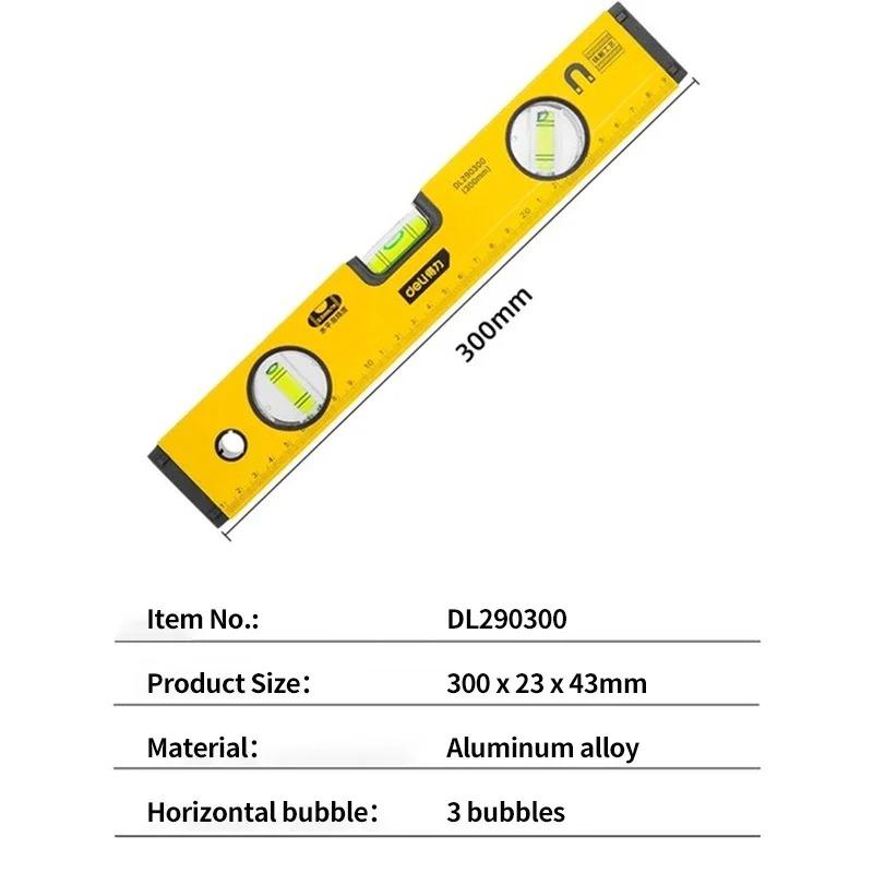 

High Precision Spirit Level Magnetic High Bearing Ruler Lever Bubbles Rustproof Horizontal Ruler Spirit Level Balance Ruler