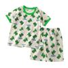 Kids' Cotton Short-Sleeved Set: Korean Style Summer Two-Piece for Girls and Boys