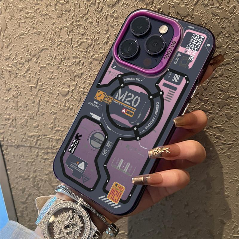Mecha-Style Graffiti Phone Case for Xiaomi Redmi Note 7 8 9 9S 10 11 12 13 14 Pro Plus 4G 5G Anti Fall Matte Back Cover