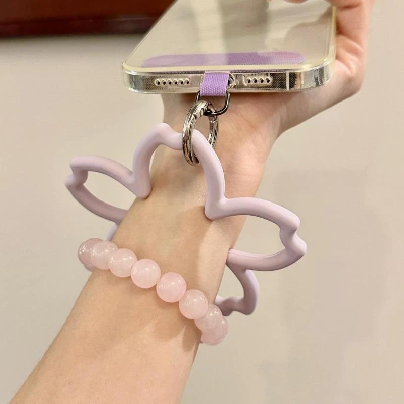 13 Colors Cherry Blossom Flower Mobile Phone Lanyard Strap Soft Silicone Small Pendant Decoration Gift For