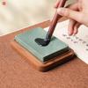 Rectangular Natural Stone Inkstone with Lid for Calligraphy & Portable Ink Cartridge Storage