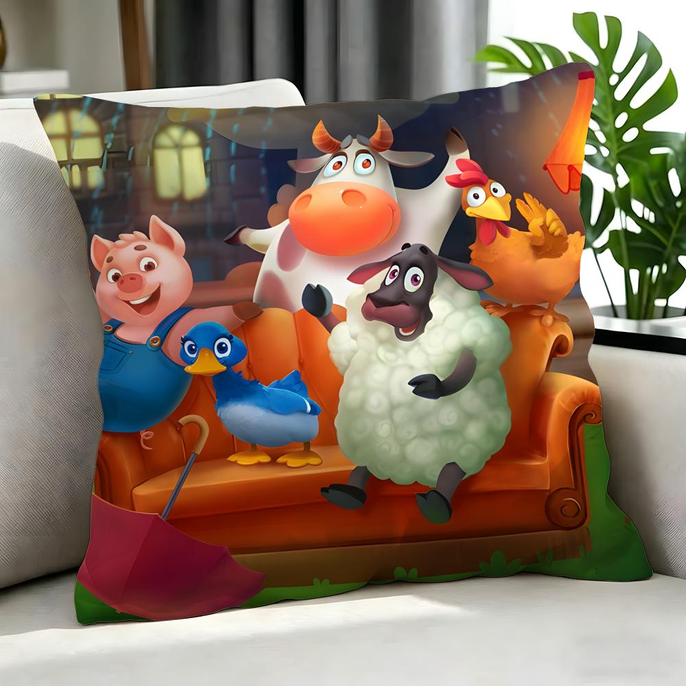 game Township Cushion Cover Cushion Cover Set Pcs x x x Pillowcase Decorative Sofa Home Decor