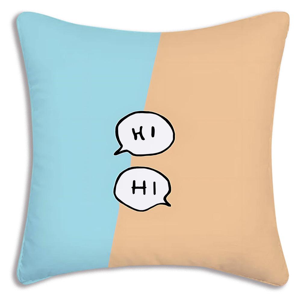 Cute anime For Heartstoppers Pillow Covers Cartoon Sofa Decorative Home Double-sided Printing Short Plush Cute Cushion Cover
