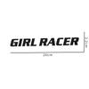 1 STÜCK GIRL RACER Motorradaufkleber Auto Fenster Stoßstange Dekoration Motorrad Frontverkleidung Kraftstofftank Seitenverkleidungen Helm Vinyl Aufkleber