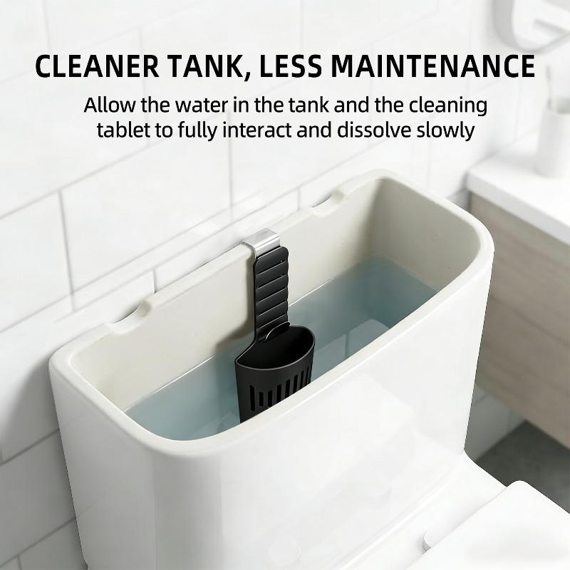 Adjustable Silicone And Metal Hook Hanger For Toilet Tank Cleaning Tablets Chlorine Dioxide Tablet Holder For Bathroom Hygiene MIT