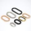 1piece Metal Oval O Ring Spring Clasp Openable Round Carabiner Keychain Clips Hook Dog Chain DIY Jewelry Buckle Jewelry Findings