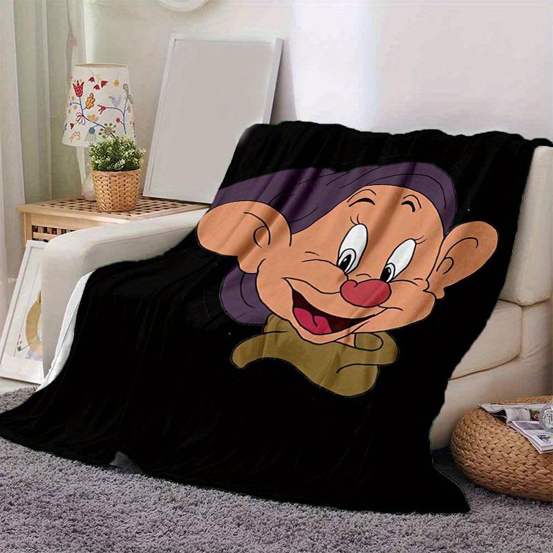 

1pc, Disney Snow White Dopey Cartoon Character Throw Blanket Home Decor, Couch Cover, Outdoor, Gift, Flannel, Bedroom, Living Room, Travel 80cmx120cm
