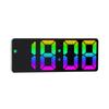 INS Personality LED Large Character Colorful Bedside Alarm Clock - Simple, Fashionable Design with Large Screen Display