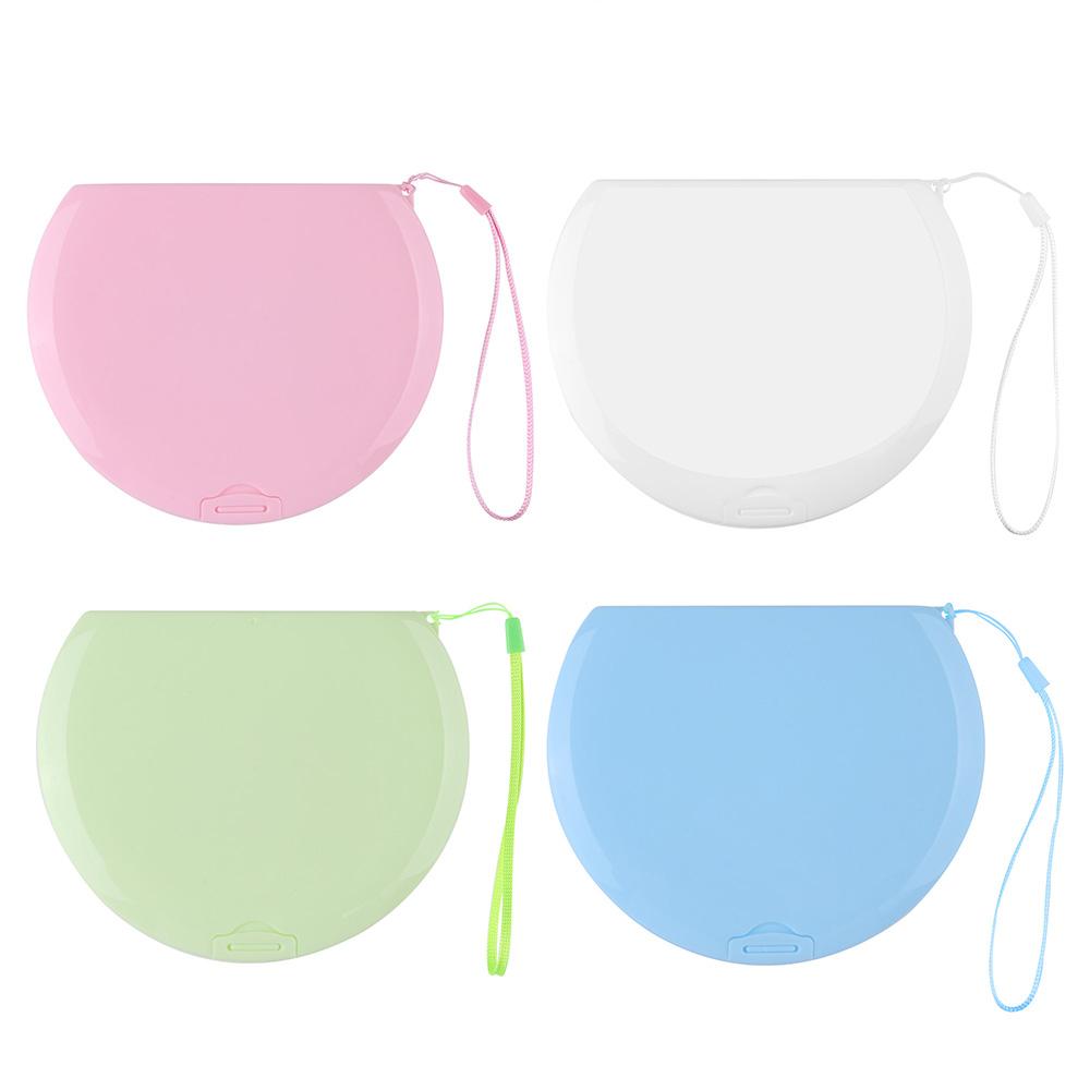 1PC Semicircle Portable Face Mask Storage Bag Storage Box Face Covering Mouth Mask Cover Case