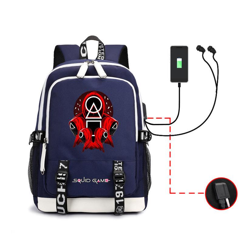 Spot Backpack, Large Capacity Student Backpack with USB, Computer Bag.