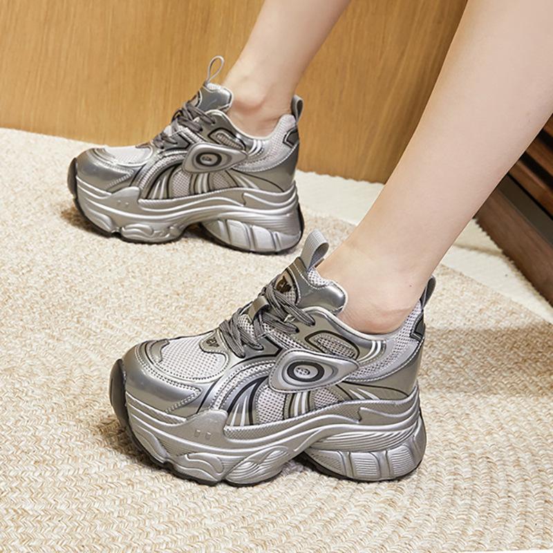 Inner height increase dad shoes women's spring 2025 new casual sports shoes women's versatile platform fashion women's shoes