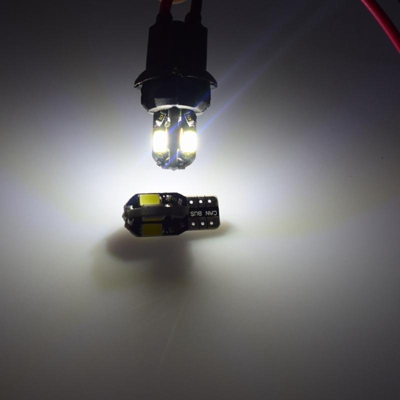 Waterproof T10 LED Bulbs 8PCS 5730 12V Canbus Error Free Universal Car Side Lights 10PCS/Pack Automotive Lighting