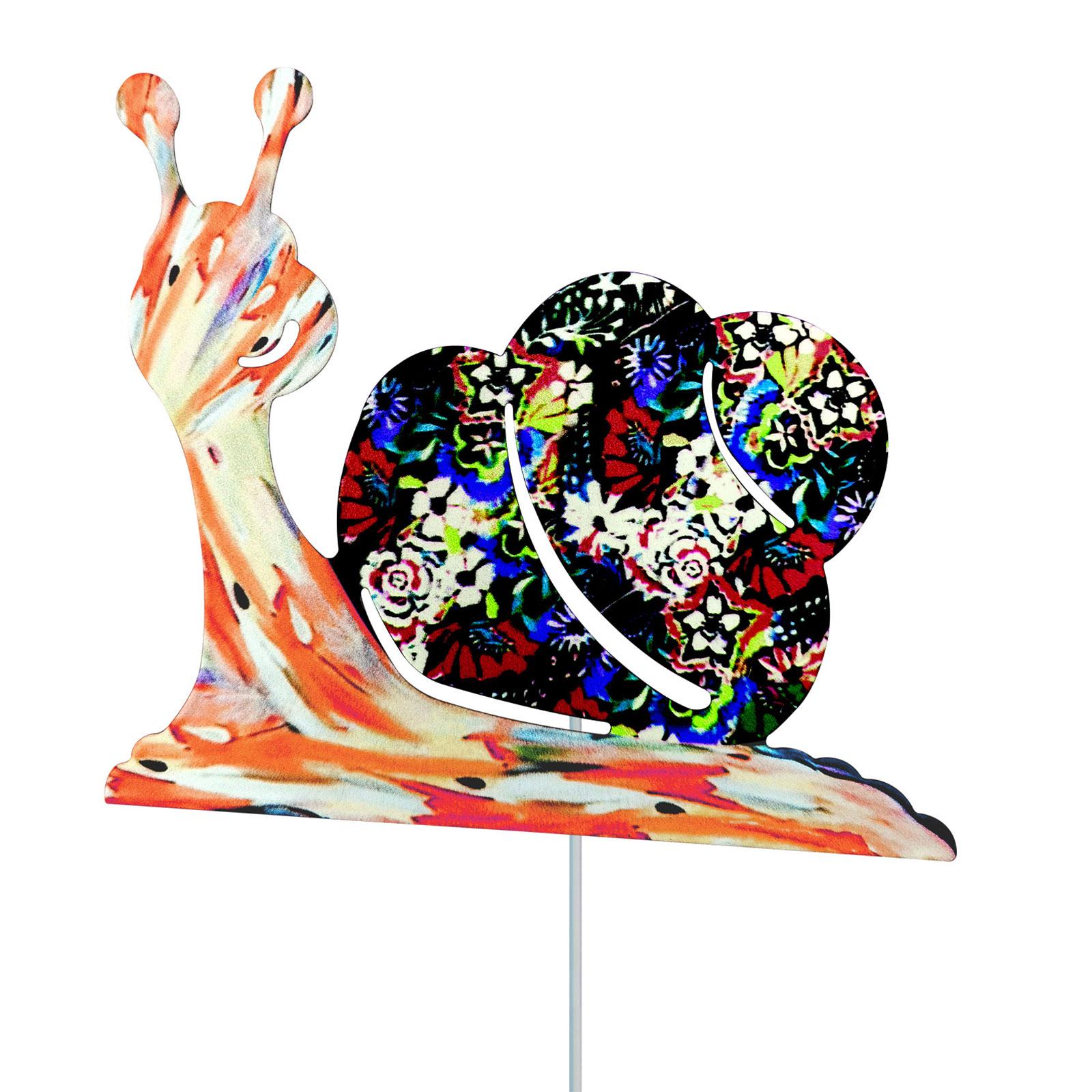 

Садовый декор для улицы 17-дюймовая улитка декоративные садовые колья весенний декор металлический двор художественный знак для наружного газона декор оранжевый