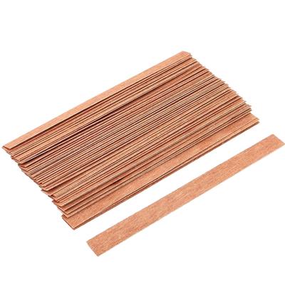 50Pcs Wooden Candle Wick Core with Sustainer Aroma Candle Making Crafting DIY Assorted Kit