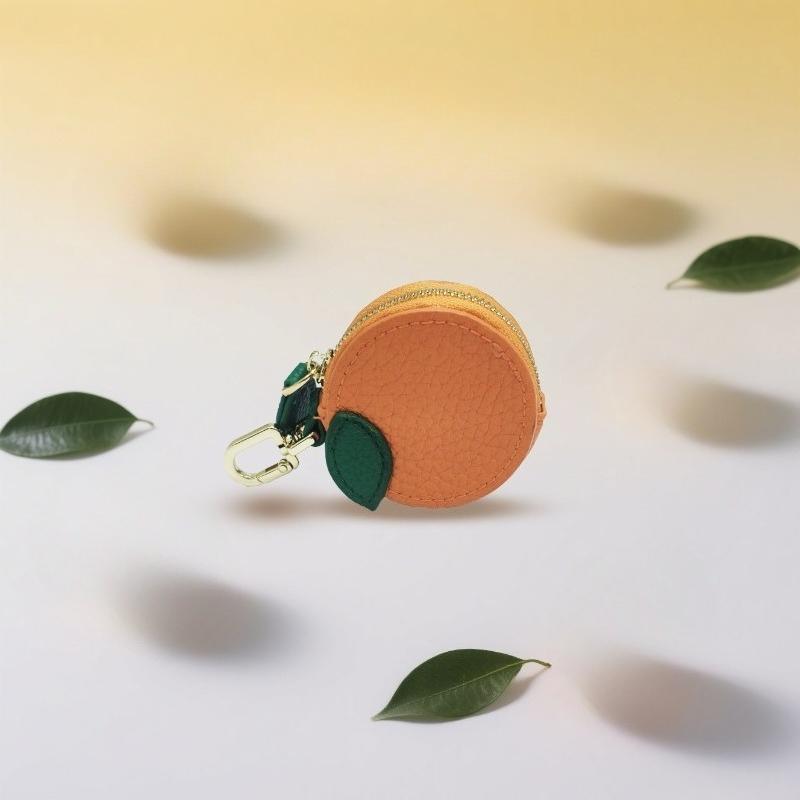 One fruit-shaped keychain wallet, mini storage bag, jewelry organizer box, coin wallet