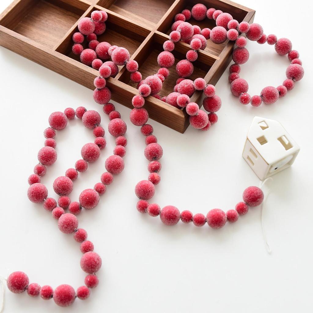 NUCHI Red Berry Christmas Tree Decoration Garland
