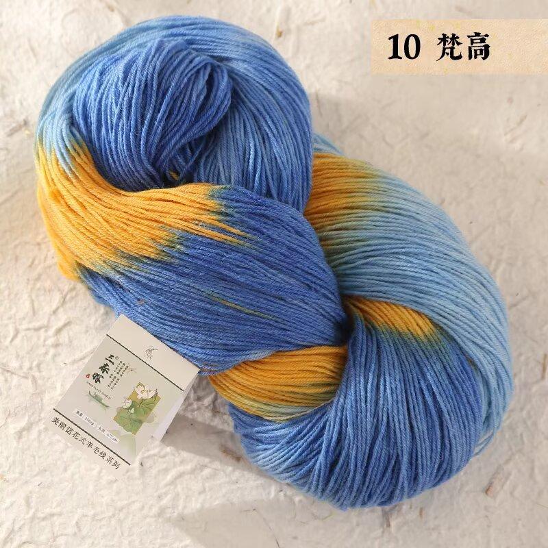 Sanchunhui Fancy Segment Dyed Wool Thread High Quality Wool Twisted Yarn Hand Woven Yarn Cotton Thread