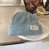 Winter atmosphere Versatile fashion ins Internet celebrity female knitted hat student simple temperament big head circumference cold hat trendy man