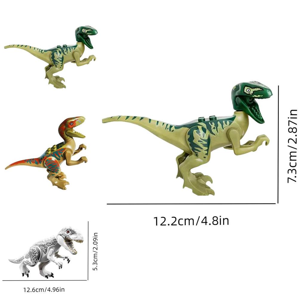77001 DIY Dinosaurier-Montage Tyrannosaurus Rex Kleine Bausteine Spielzeugset für Jungen