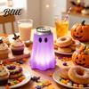 Creative Beverage Can Wrap 3D Printed Halloween Ghost Holder Glow‑in‑the‑Dark Soda Party Table Decor Cup Cover Cute Tabletop for Supplies