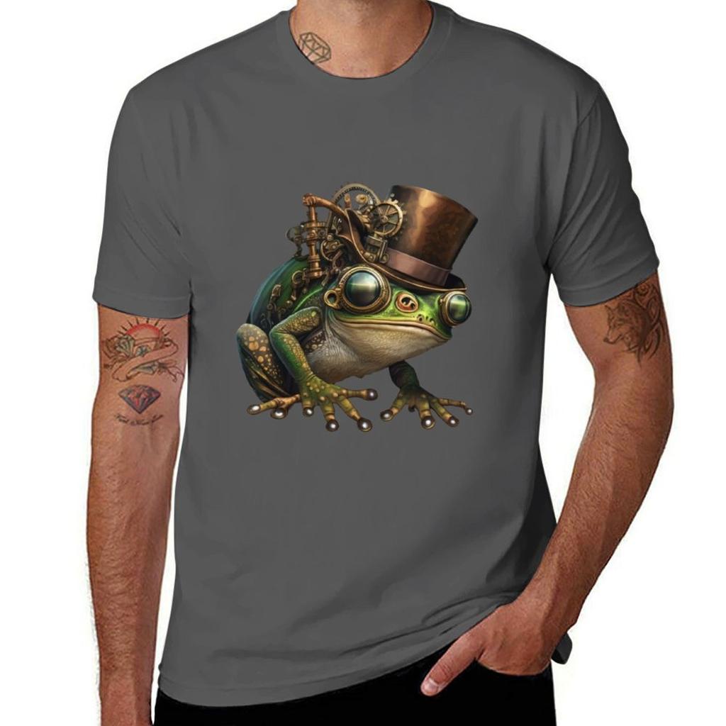 Steampunk Frog VI T-Shirt Plus Size Comfort Fit Tee