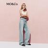 MO&Co. High-Waisted Straight Denim Jeans