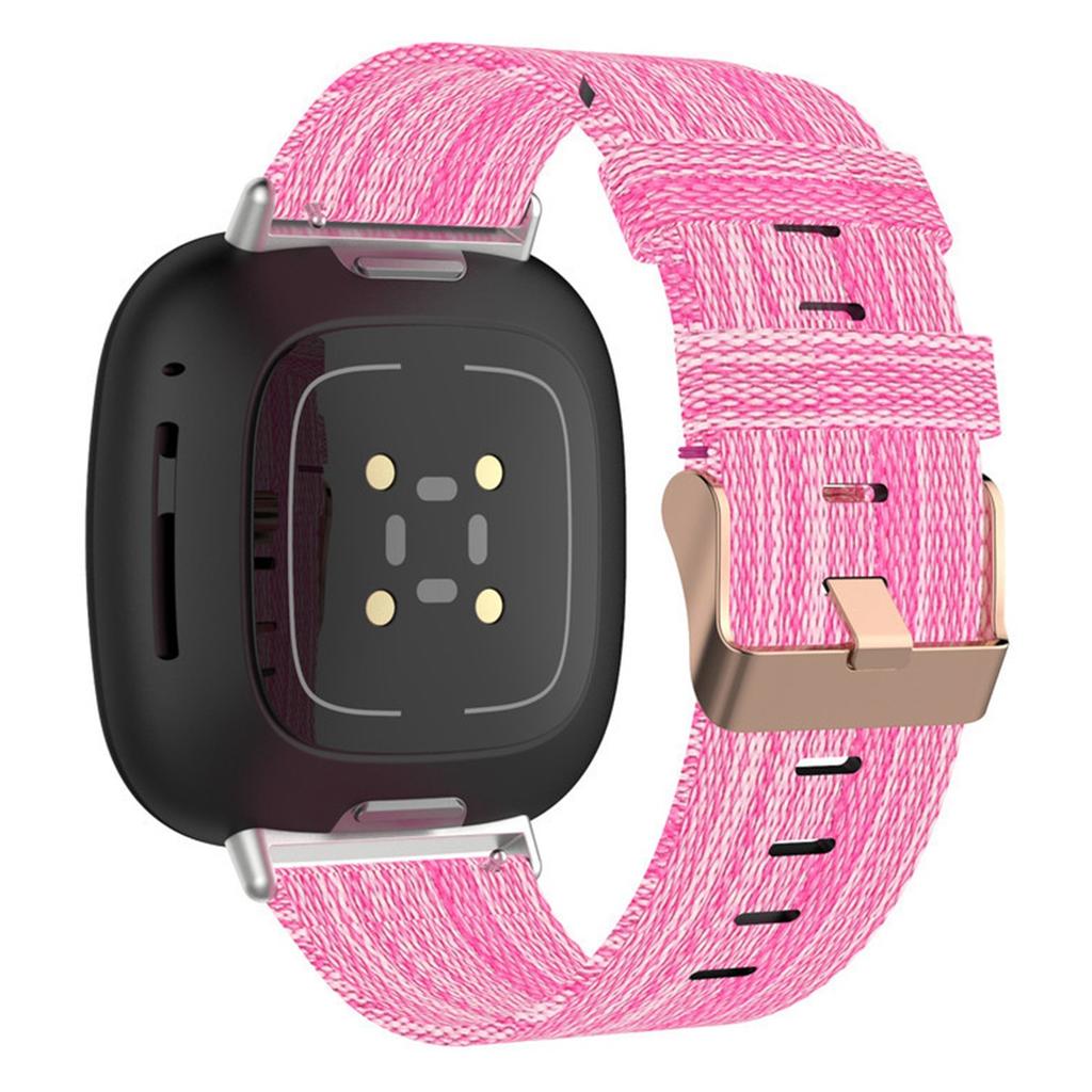 For Fitbit Versa 4/Sense 2 Smart Watch Strap Pin Buckle Nylon Wrist Band Replacement