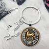 Keychain Year of Horse 2026 Zodiac Souvenir Pendant Key Chain Horse Pattern Charm Keyring Car Keys Backpacks Accessories