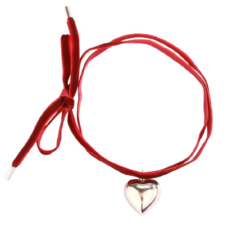 

Gothic Winding Velvets Necklace Love Choker for Women Girls Prom Party Gifts 1 красный