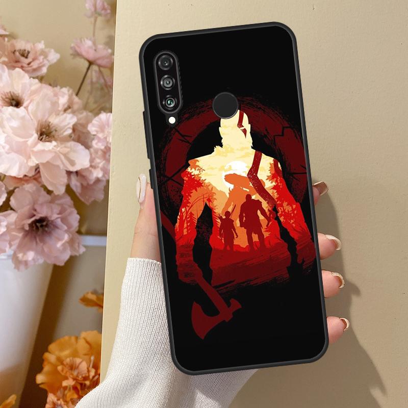God of War Case For Huawei P40 Lite P20 P50 P30 Pro P Smart Z 2019 Nova 5T Cover For Honor 50 Case