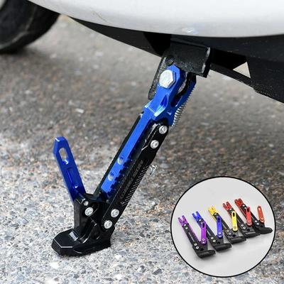 Motorbike Bicycle Adjustable Metal Foot Side Stand Motorcycle Kickstand Kick Bracket Supportor Parking Motorcycle Accessories