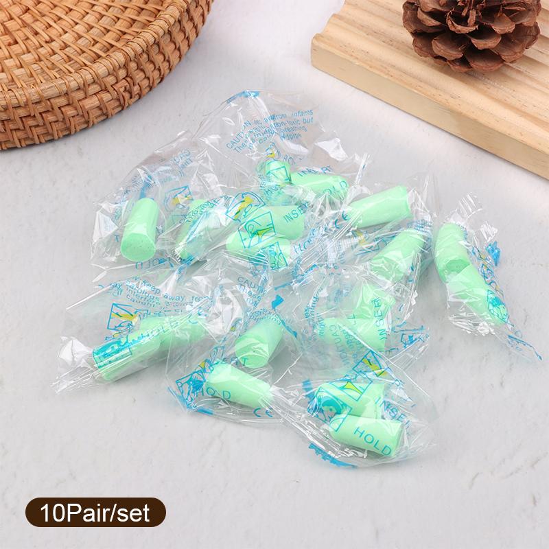 

10 пар поролоновых берушей с шумоподавлением, беруши для сна, шумоизолирующие беруши, пылестойкие, износостойкие, гибкие, для работы A1