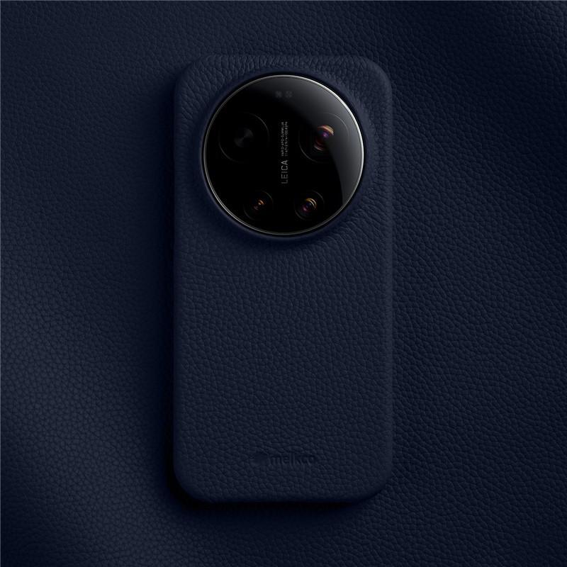 Melkco 100% Genuine Leather Magnetic Case for Xiaomi 17 Ultra Wireless Charging Plain Cowhide Hard Back Cover with Retail Box