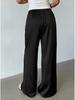 Women's Satin Low-Rise Retro Casual Pants - Perfect for Commuting
