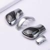 Suitable for Volkswagen Golf 6 7 R GTI Passat B7 B8 CC R20 Jetta MK6 GLI Chrome Matte, with Leather Shift Knob and Gear Side Cov