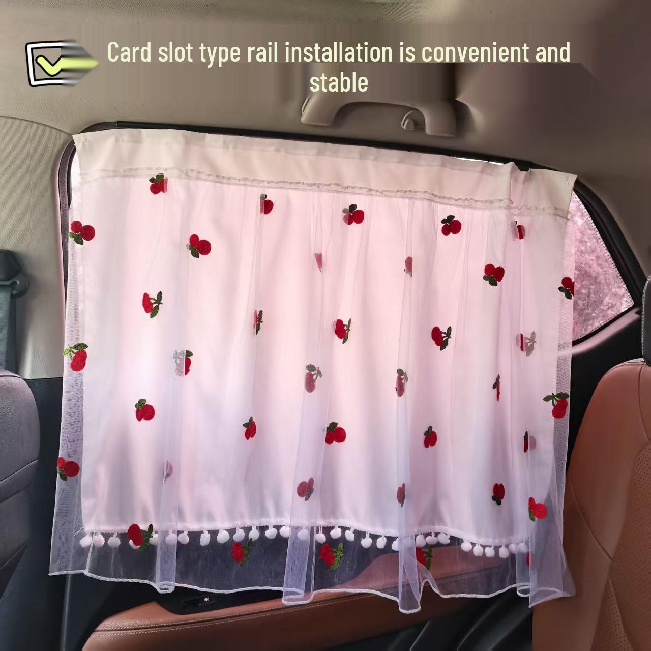 Rail-Type Car Window Sunshade: Baby & Infant Side Window Heat Insulation Blackout Curtain