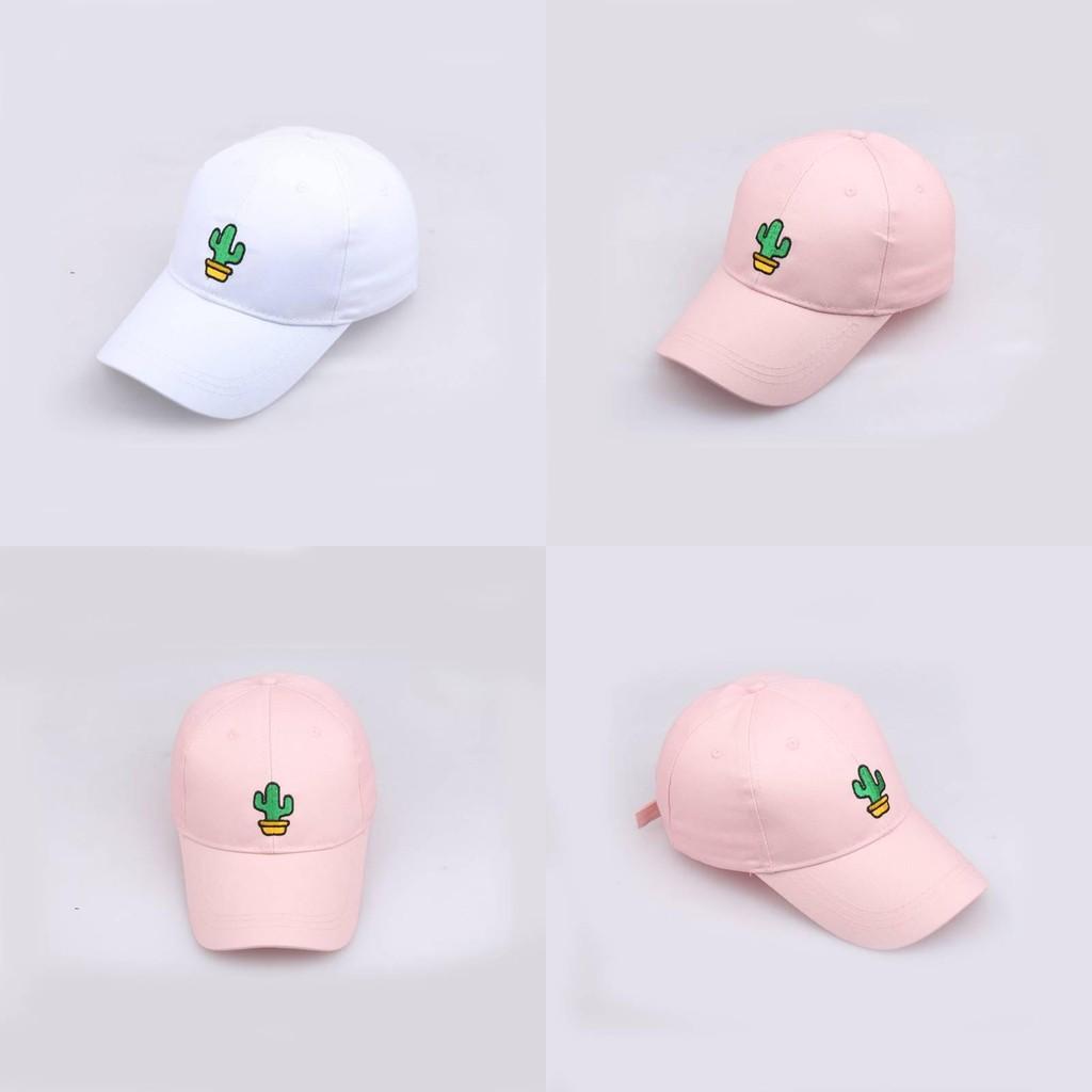 Plant Potted Cactus Embroidered Baseball Cap Men Women Outdoor Casual Travel Hat