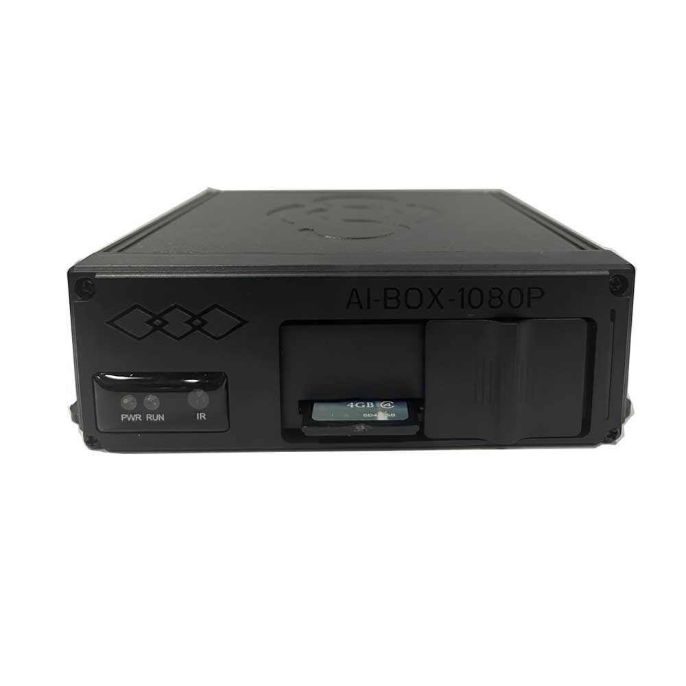 Car AHD DVR 4 Channel 1080P AHD SD Vehicle Mobile DVR Video Recorder Real-Time View Monitor 12-36V