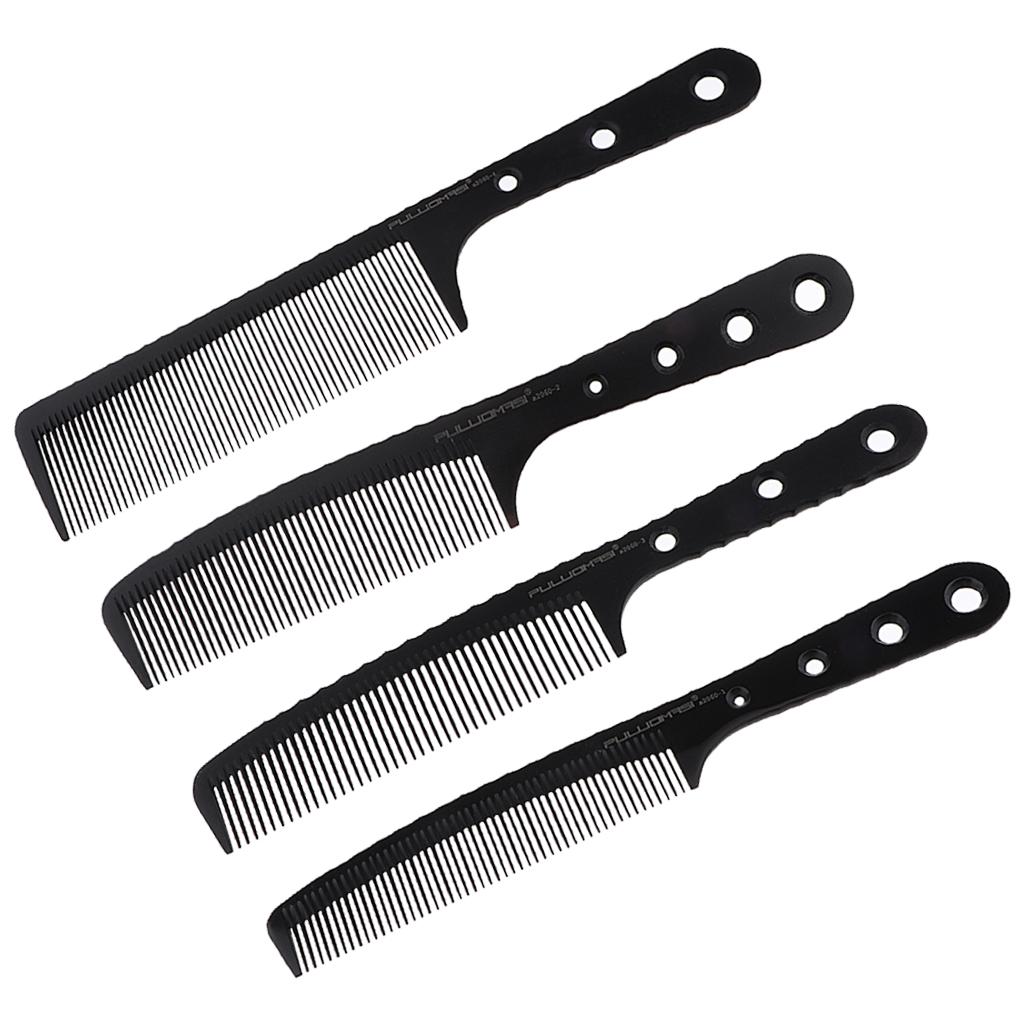 Size Hair Comb Unbreakable Plastic Hairdressing Styling Black, a2060-1