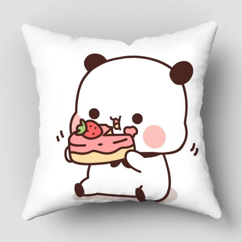 Bear Hug Pillow Case Bubu Dudu Cartoon Series For Home Decorative Pillows Cover Invisible Zippered Throw PillowCases