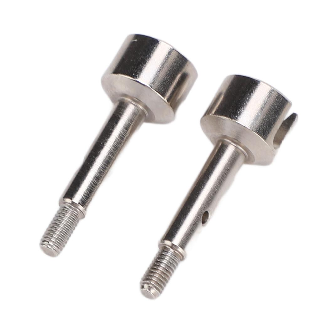 2pcs RC Rear Wheel Axle Cups for WLTOYS 124008 124010 Remote Control Car Metal Wheel Stub Axle Shafts