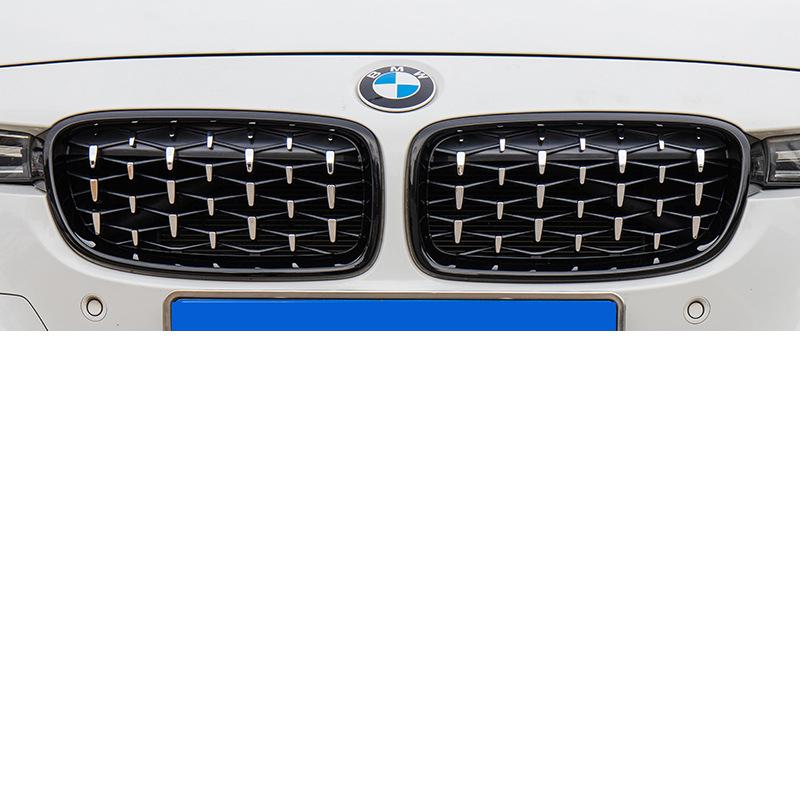Přední nárazník Diamond Mřížka ledvinky Dvojitá lišta Závodní Sportovní mřížka pro BMW řady 3 F30 F31 F35 2011-19 Autodoplňky