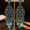 Vintage Court Style Hollow Tassel Earrings With A High-end Feel Antique