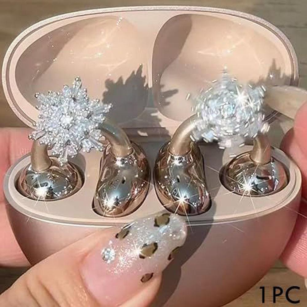 Nový otočný průměr sluchátek spona DIY zirkonová dekorace sluchátek klip dekorativní odnímatelné příslušenství k náušníkům