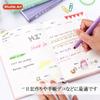 Shuttle Art Highlighter Bright Solid Fluorescent Fluorescent Retractable Gel with Clear for Marking Convenient Storage Pens, Colors, 12-Color Set,