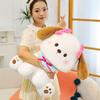 New bow puppy plush toy cute soft cute puppy doll high value doll girl birthday gift