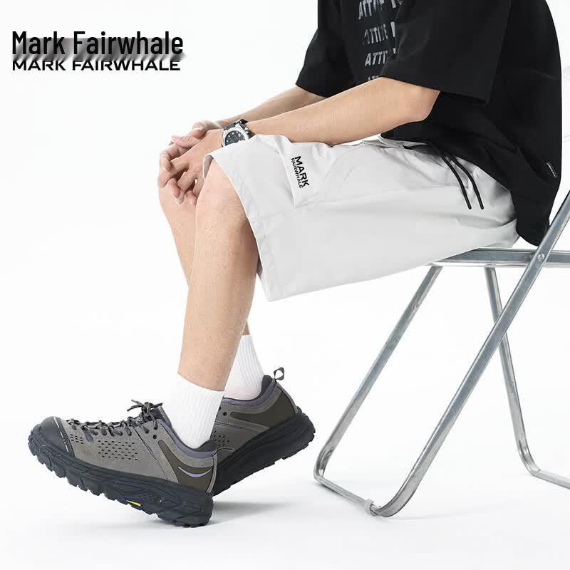 MARK FAIRWHALE Men s Ice Silk Cargo Drawstring Shorts L